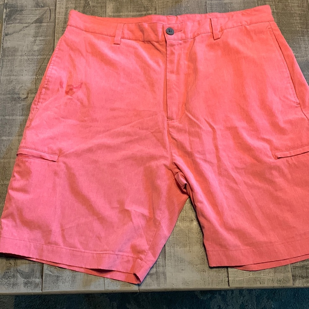 Tailorbyrd chino flat front shorts.